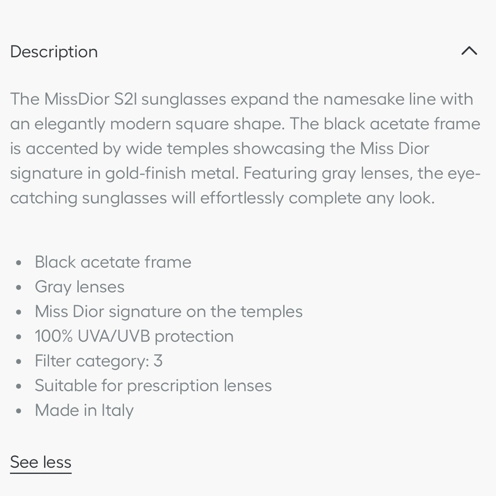 Christian Dior Miss Dior Black Sunglasses | MissDior S21 - Picture 16 of 16